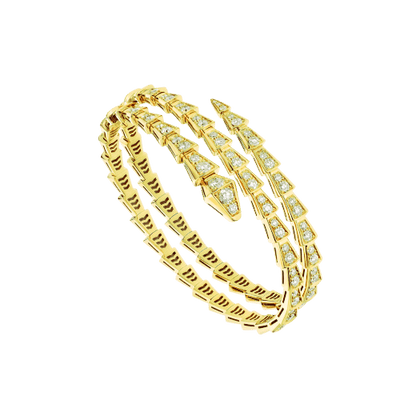 [Royal Top]SERPENTI BRACELET GOLD DIAMOND DOUBLE ROW