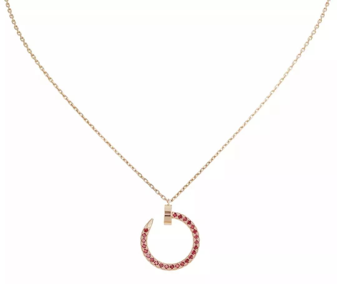 [Royal Top]JUSTE NECKLACE GOLD RED DIAMONDS