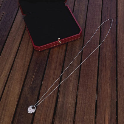 [Royal Top]AMULETTE SILVER FULL DIAMOND NECKLACE