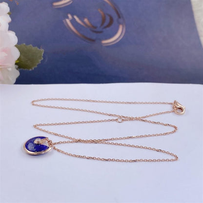 [Royal Top]AMULETTE ROSE GOLD AGATE NECKLACE