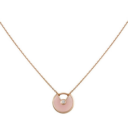[Royal Top]AMULETTE ROSE GOLD PINK MOP NECKLACE