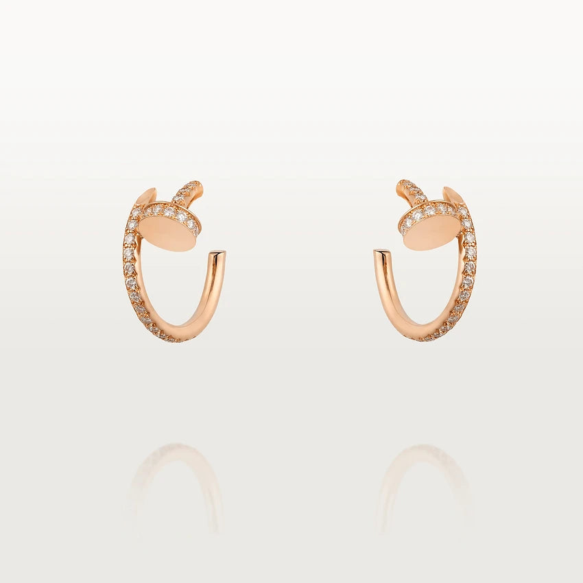 [Royal Top]JUSTE EARRINGS 12.75MM PINK GOLD DIAMOND