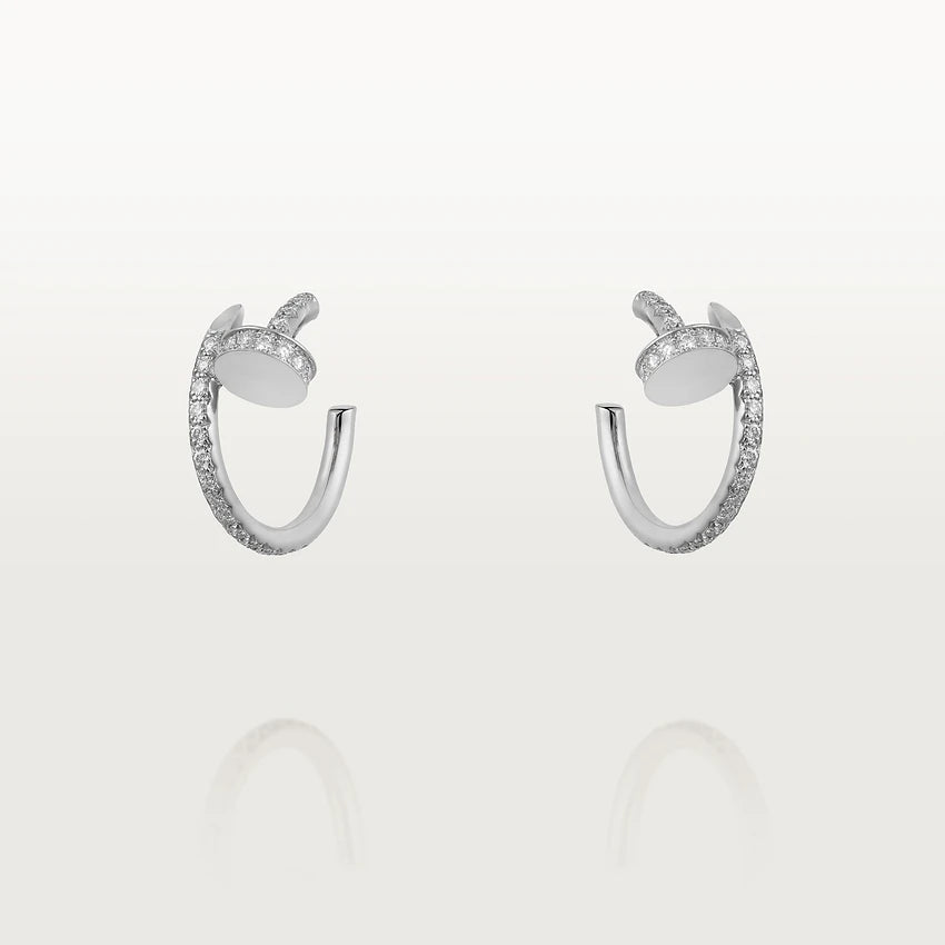 [Royal Top]JUSTE EARRINGS 12.75MM SILVER DIAMOND