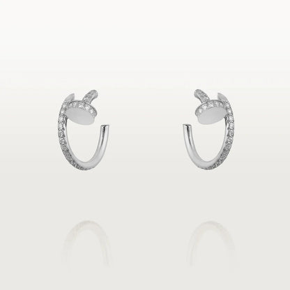 [Royal Top]JUSTE EARRINGS 12.75MM SILVER DIAMOND