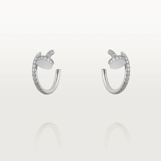 [Royal Top]JUSTE EARRINGS 12.75MM SILVER DIAMOND