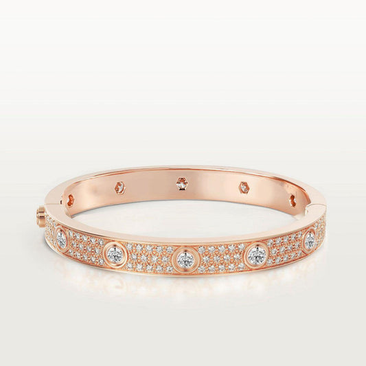 [Royal Top]LOVE BRACELET 6.1MM DIAMOND-PAVED 10 BIG DIAMONDS