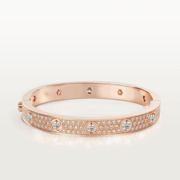 [Royal Top]LOVE BRACELET 6.1MM DIAMOND-PAVED 10 BIG DIAMONDS