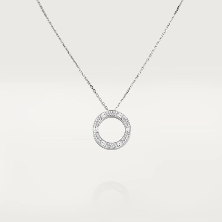 [Royal Top]LOVE NECKLACE ADJUSTABLE SILVER