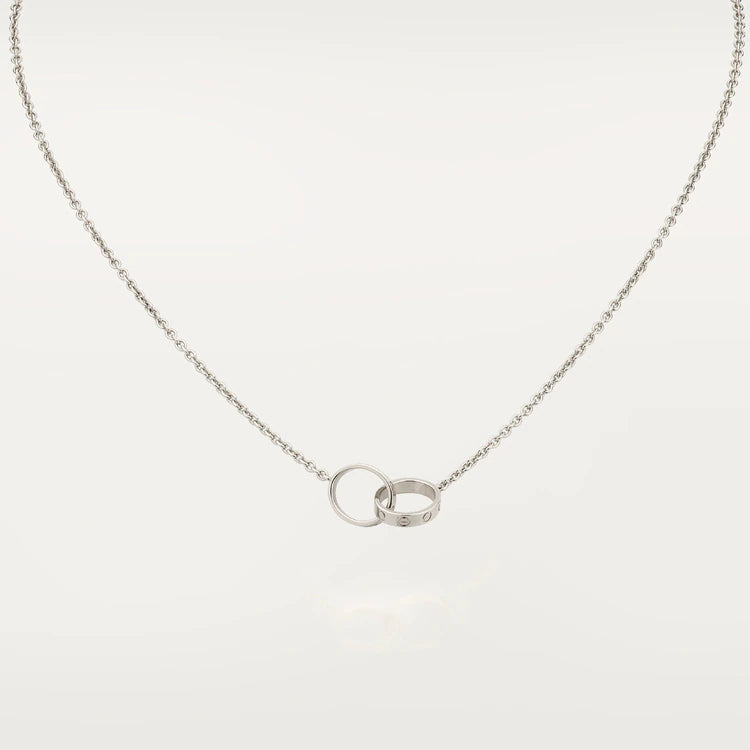 [Royal Top]LOVE NECKLACE PINK GOLD AND SILVER