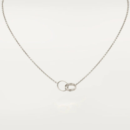 [Royal Top]LOVE NECKLACE PINK GOLD AND SILVER