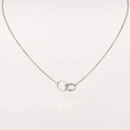 [Royal Top]LOVE NECKLACE PINK GOLD AND SILVER