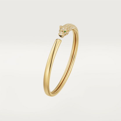 [Royal Top]PANTHERE GOLD DIAMOND OPEN BRACELET