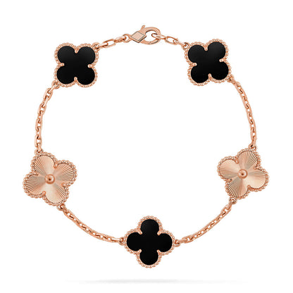 [Royal Top] CLOVER 5 MOTIF ONYXS BRACELET COLLECTION
