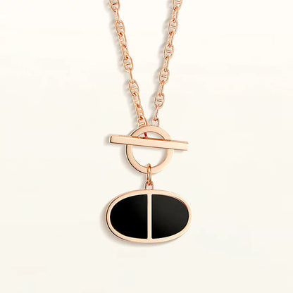 [Royal Top]CHAINE VERSO BLACK CERAMIC NECKLACE