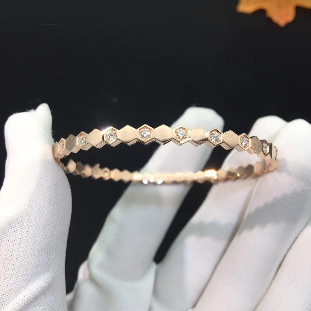 [Royal Top]BEE LOVE PINK GOLD DIAMOND BRACELET