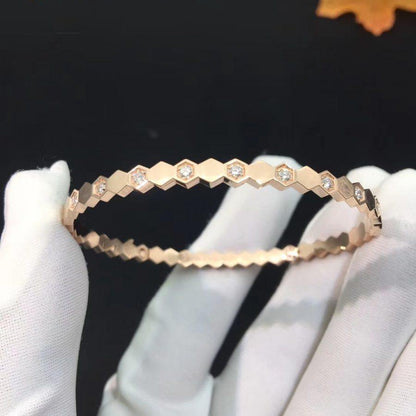 [Royal Top]BEE LOVE PINK GOLD DIAMOND BRACELET