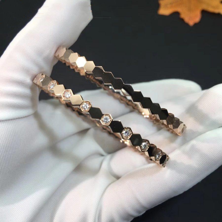 [Royal Top]BEE LOVE PINK GOLD DIAMOND BRACELET