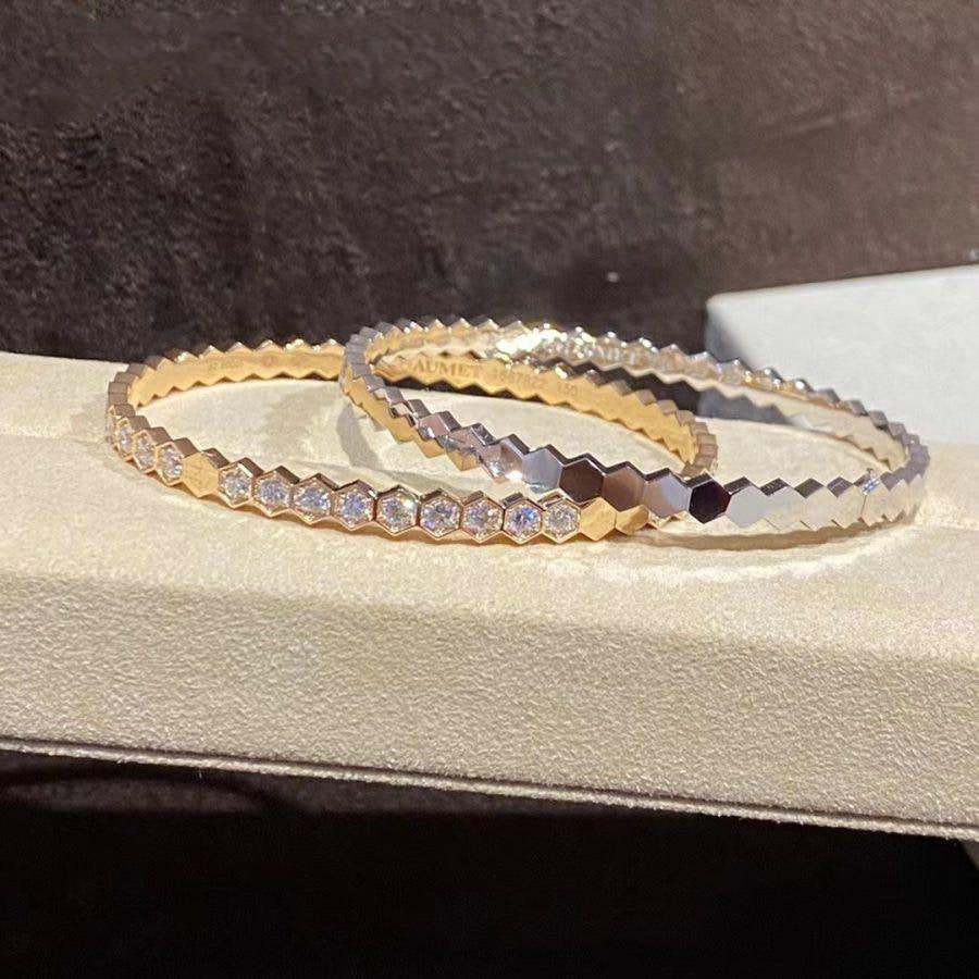 [Royal Top]BEE LOVE GOLD BRACELET FULL DIAMOND