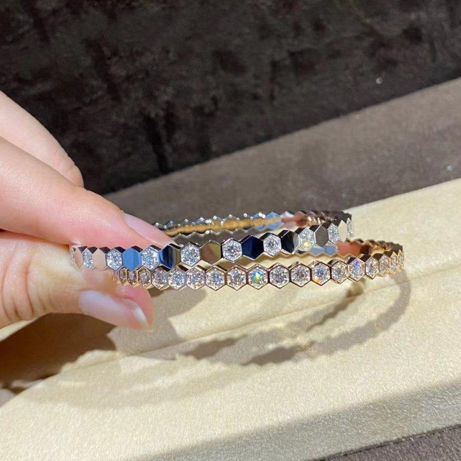 [Royal Top]BEE LOVE GOLD BRACELET FULL DIAMOND