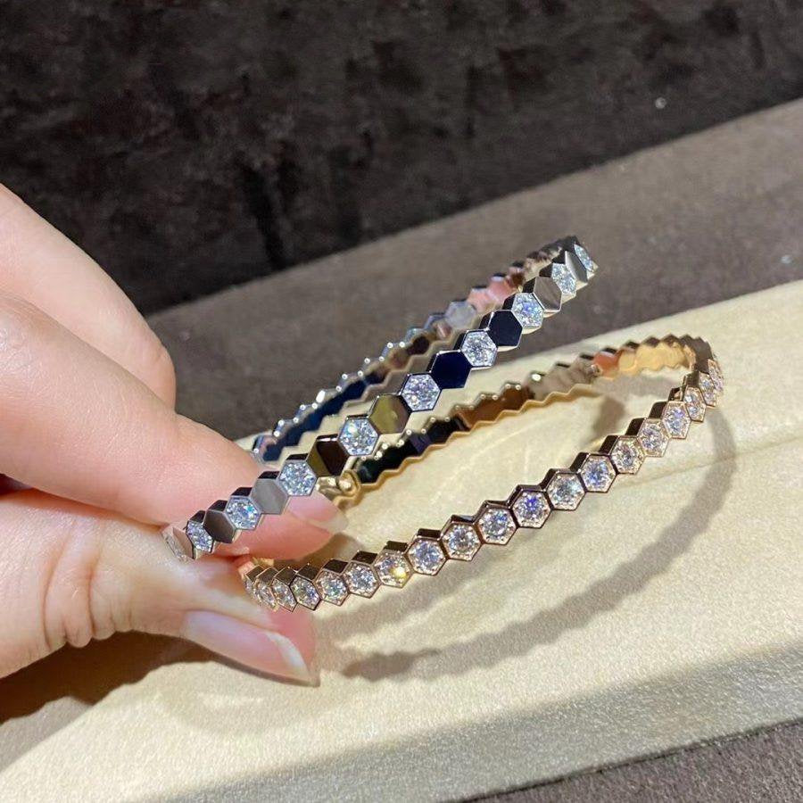 [Royal Top]BEE LOVE GOLD BRACELET FULL DIAMOND