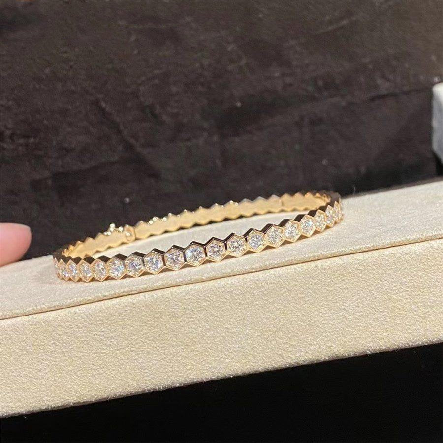 [Royal Top]BEE LOVE GOLD BRACELET FULL DIAMOND