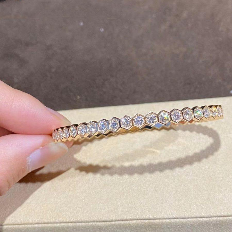 [Royal Top]BEE LOVE GOLD BRACELET FULL DIAMOND