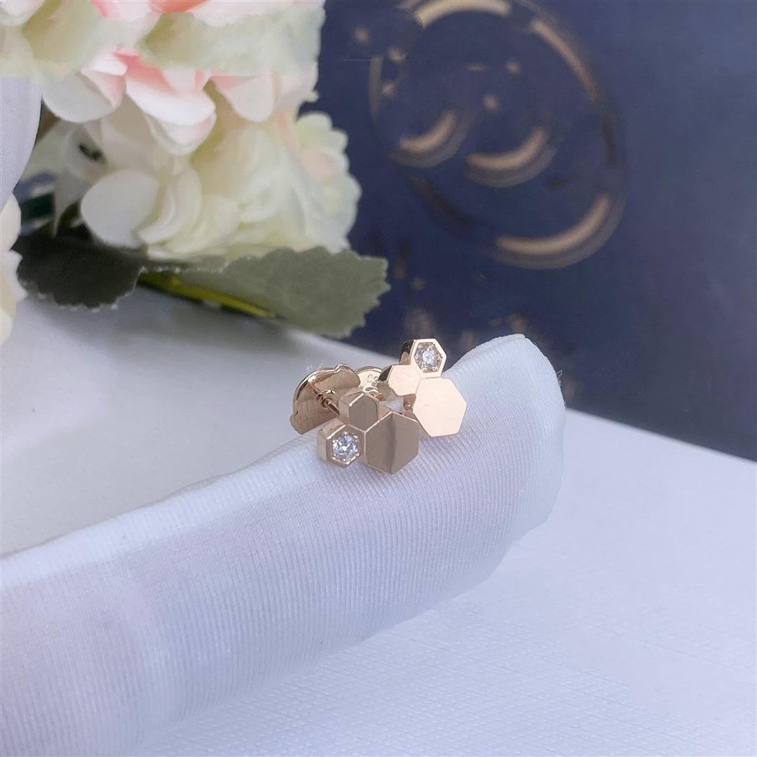 [Royal Top]BEE LOVE PINK GOLD DIAMOND EARRINGS