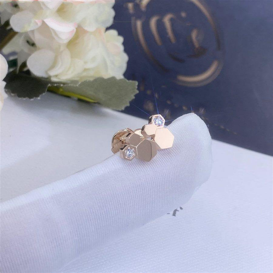 [Royal Top]BEE LOVE PINK GOLD DIAMOND EARRINGS
