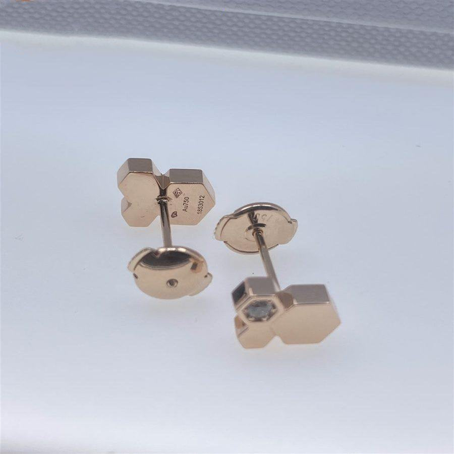 [Royal Top]BEE LOVE PINK GOLD DIAMOND EARRINGS