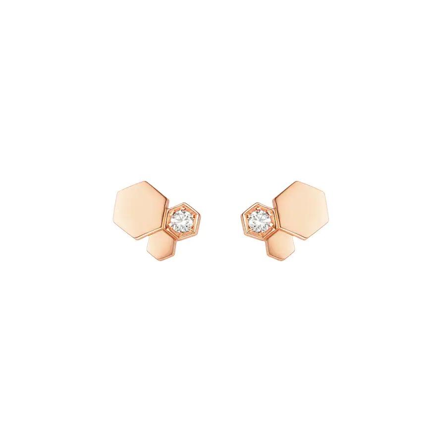 [Royal Top]BEE LOVE PINK GOLD DIAMOND EARRINGS
