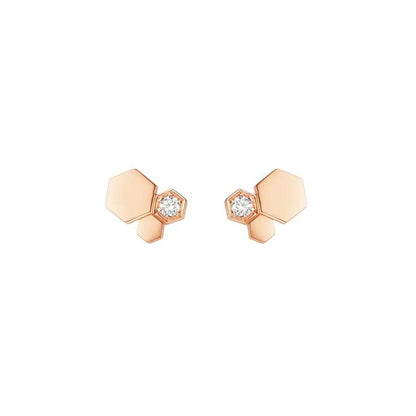 [Royal Top]BEE LOVE PINK GOLD DIAMOND EARRINGS