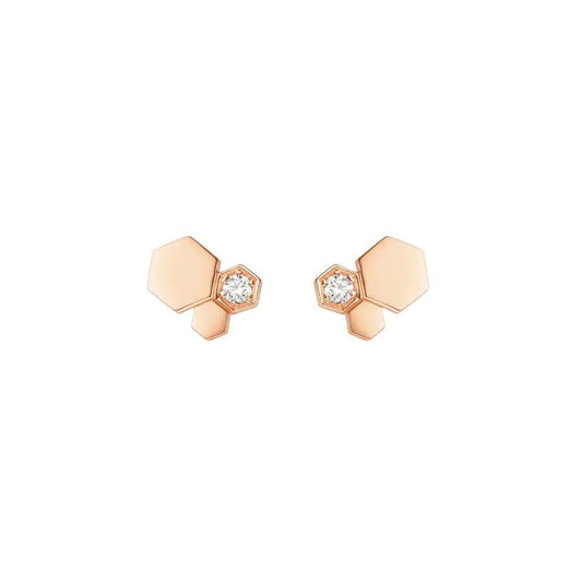 [Royal Top]BEE LOVE PINK GOLD DIAMOND EARRINGS