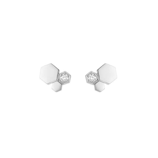 [Royal Top]BEE LOVE SILVER DIAMOND EARRINGS