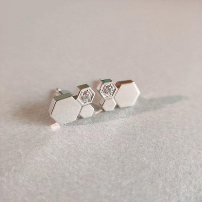 [Royal Top]BEE LOVE SILVER DIAMOND EARRINGS