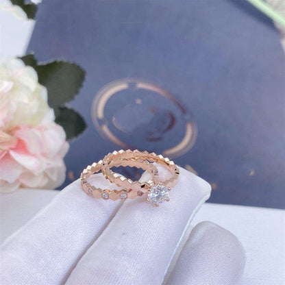 [Royal Top]BEE LOVE RING PINK GOLD 1 DIAMOND