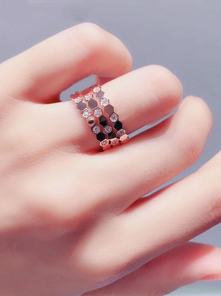 [Royal Top]BEE LOVE RING PINK GOLD DIAMOND