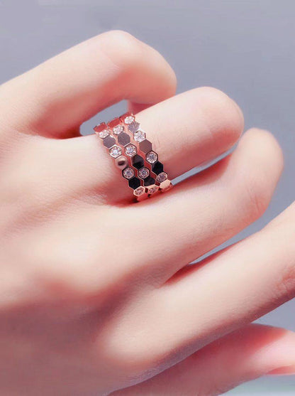 [Royal Top]BEE LOVE RING PINK GOLD DIAMOND