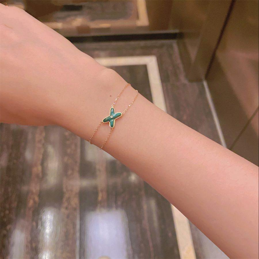 [Royal Top]JEUX BRACELET MALACHITE PINK GOLD 1 DIAMOND