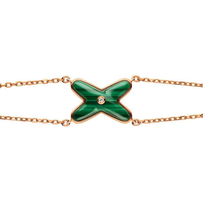 [Royal Top]JEUX BRACELET MALACHITE PINK GOLD 1 DIAMOND