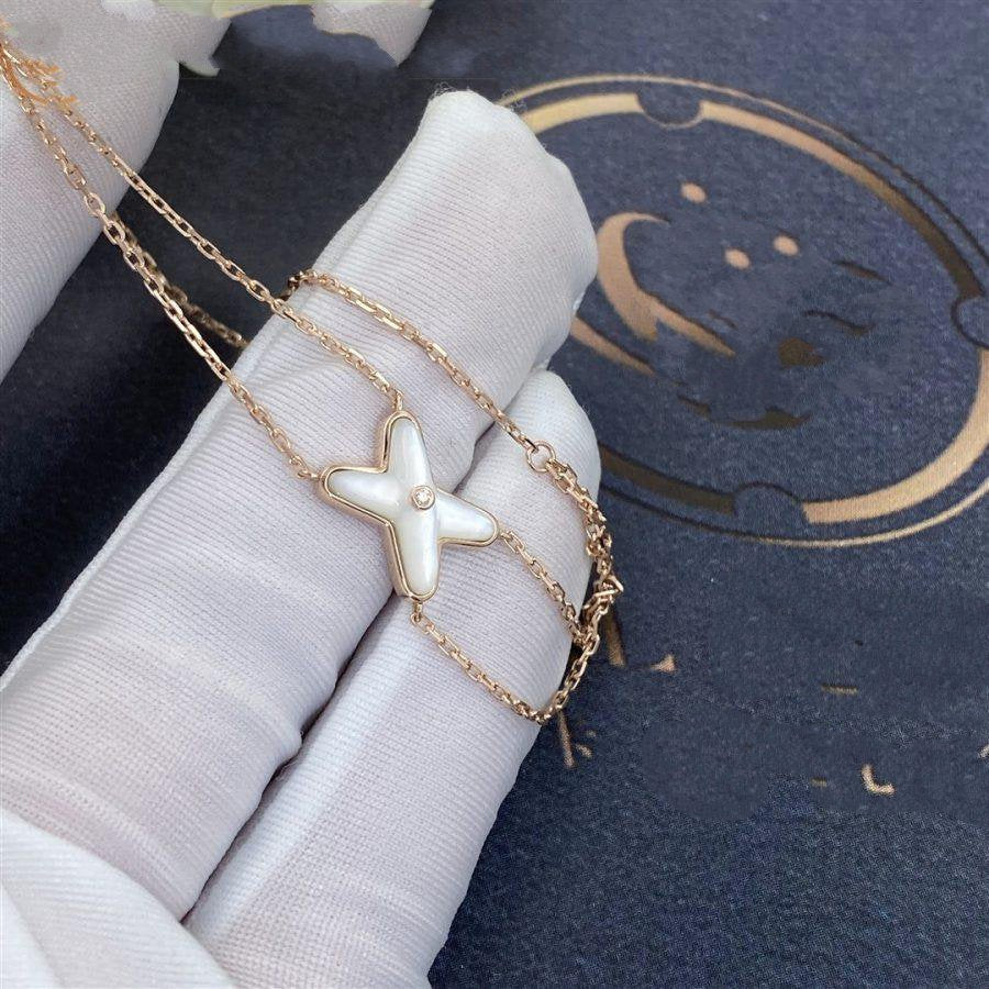 [Royal Top]JEUX BRACELET WHITE MOP PINK GOLD 1 DIAMOND