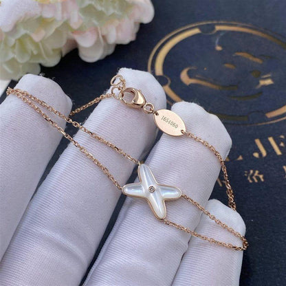 [Royal Top]JEUX BRACELET WHITE MOP PINK GOLD 1 DIAMOND