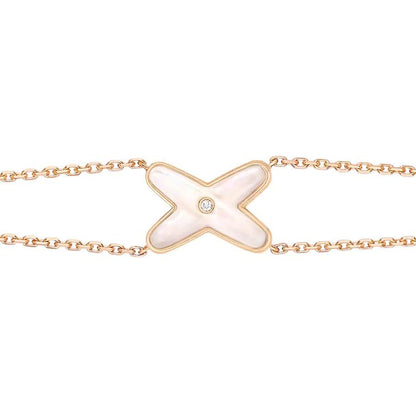 [Royal Top]JEUX BRACELET WHITE MOP PINK GOLD 1 DIAMOND