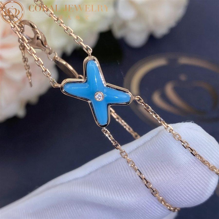 [Royal Top]JEUX BRACELET TURQUOISE PINK GOLD 1 DIAMOND