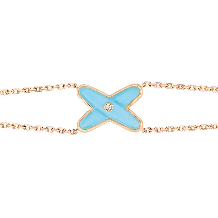 [Royal Top]JEUX BRACELET TURQUOISE PINK GOLD 1 DIAMOND