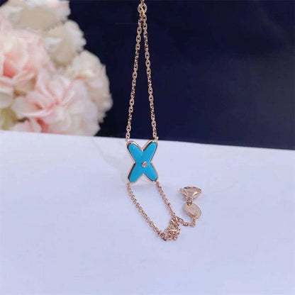 [Royal Top]JEUX BRACELET TURQUOISE PINK GOLD 1 DIAMOND