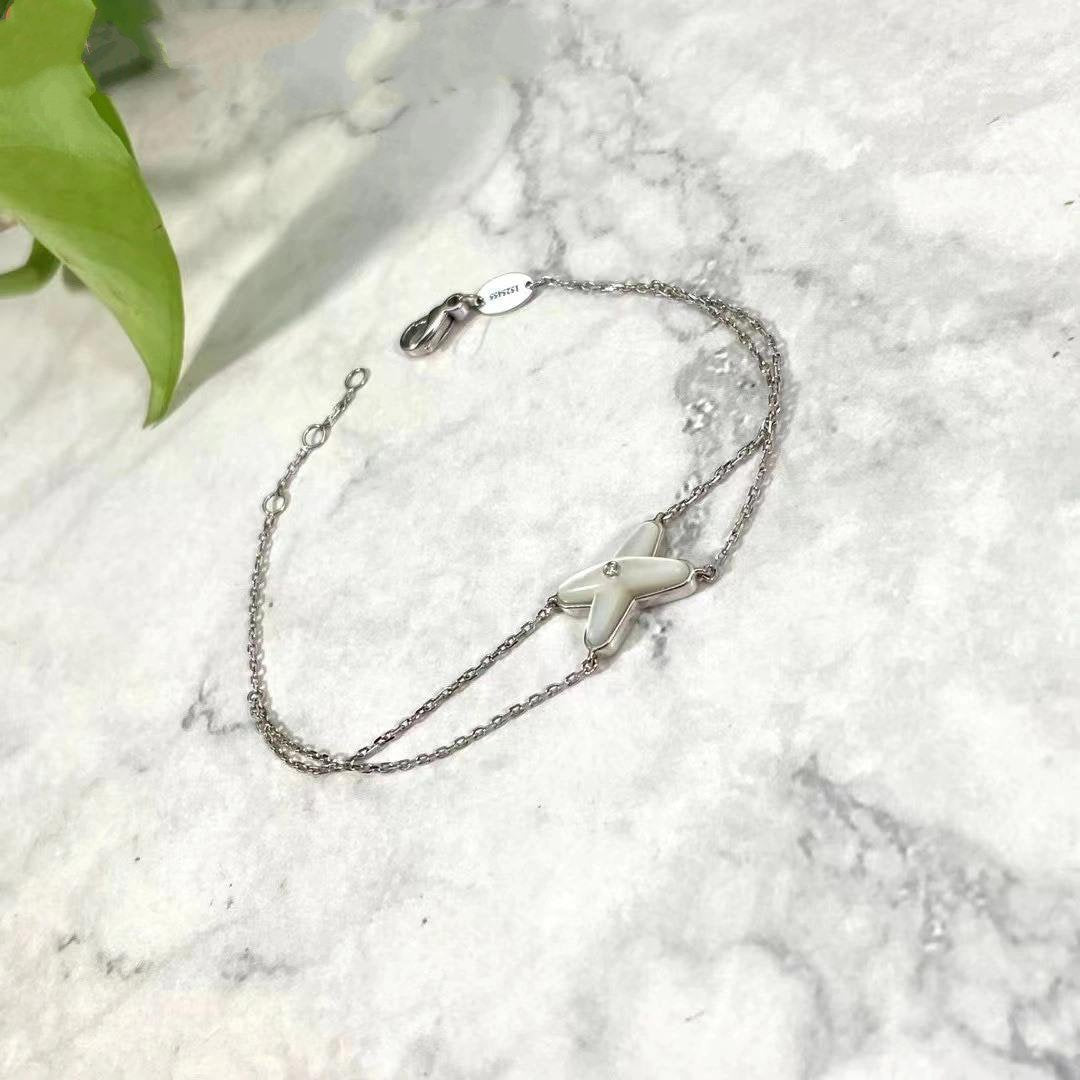 [Royal Top]JEUX BRACELET WHITE MOP SILVER 1 DIAMOND