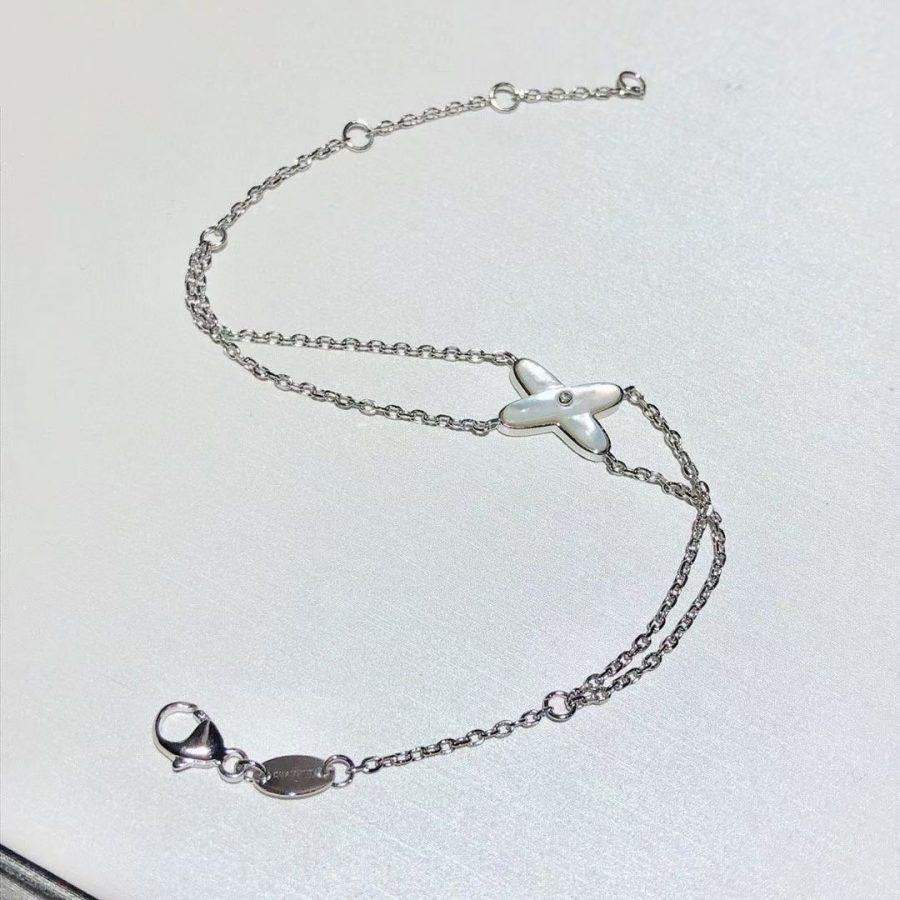 [Royal Top]JEUX BRACELET WHITE MOP SILVER 1 DIAMOND