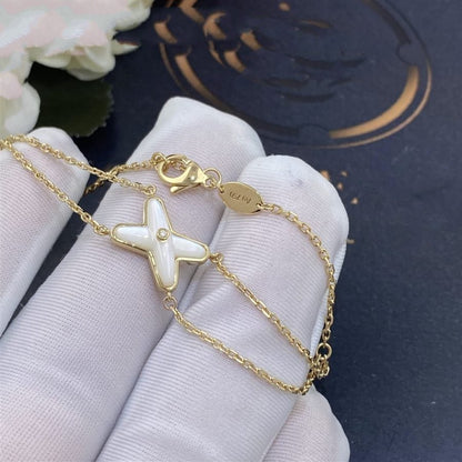 [Royal Top]JEUX BRACELET WHITE MOP GOLD 1 DIAMOND