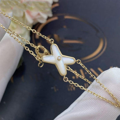 [Royal Top]JEUX BRACELET WHITE MOP GOLD 1 DIAMOND