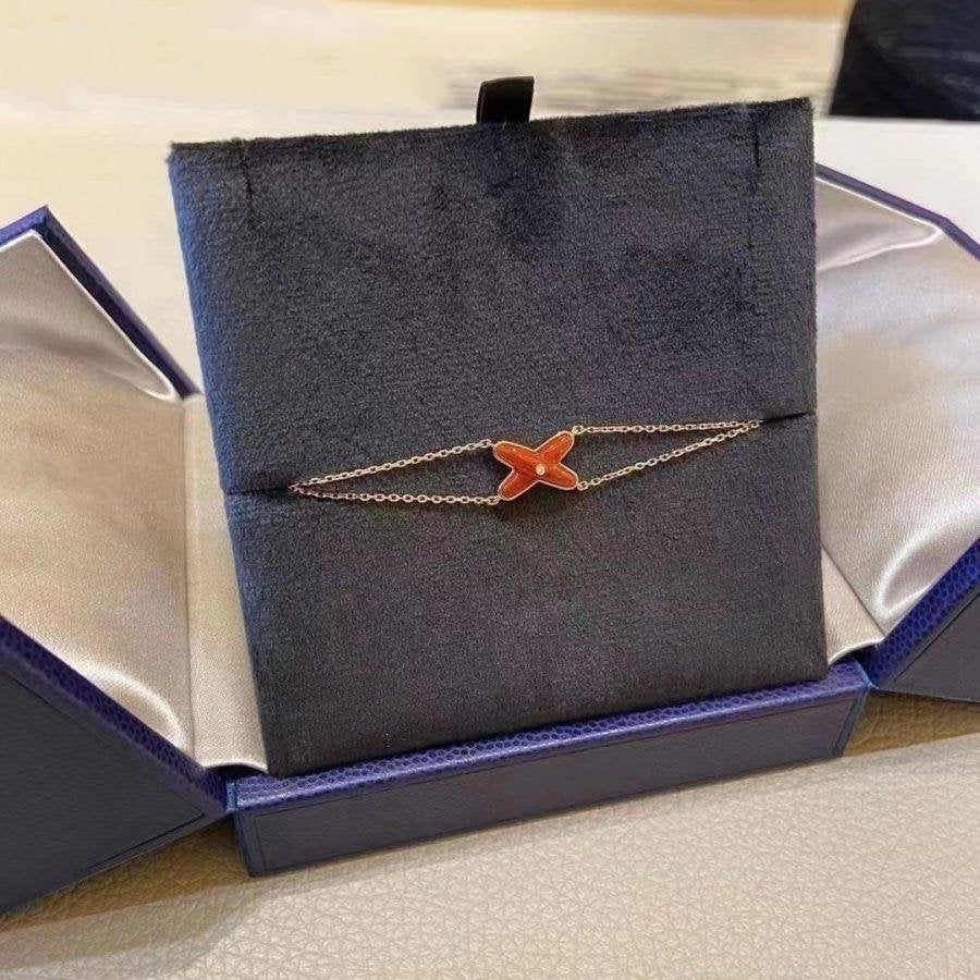 [Royal Top]JEUX BRACELET CARNELIAN PINK GOLD 1 DIAMOND